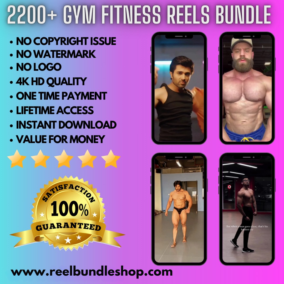 2200+ Gym Fitness Reels Bundle