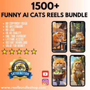 1500+ Funny AI Cats Reels Bundle