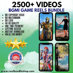 2500+ BGMI GAME EDITS REELS BUNDLE