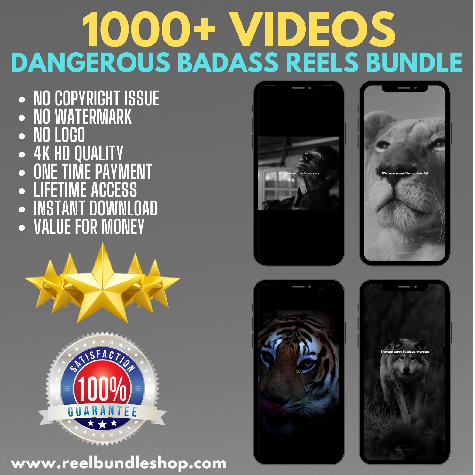 1000+ BADASS SIGMA REELS BUNDLE