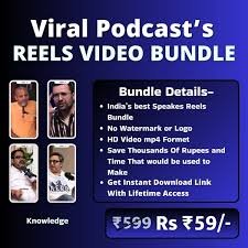 800+ VIRAL PODCAST REELS BUNDLE